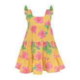 Corissia Dress Hibiscus Amarillo