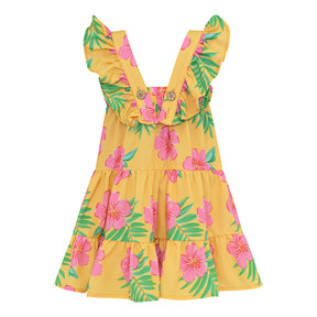 Corissia Dress Hibiscus Amarillo