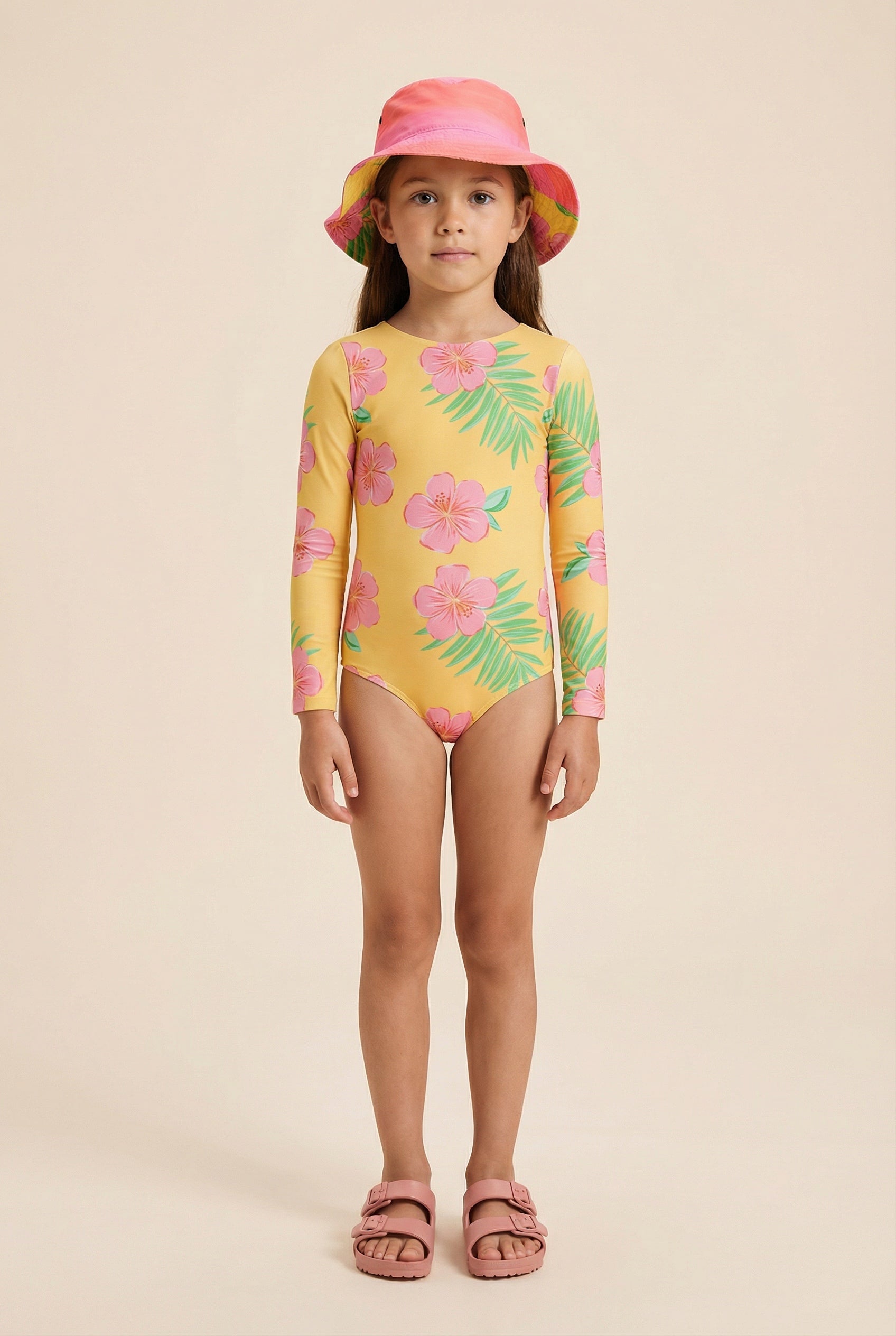 Sun Longsleeve Hibiscus Amarillo - Minibhu