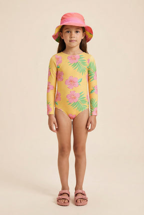 Sun Longsleeve Hibiscus Amarillo - Minibhu