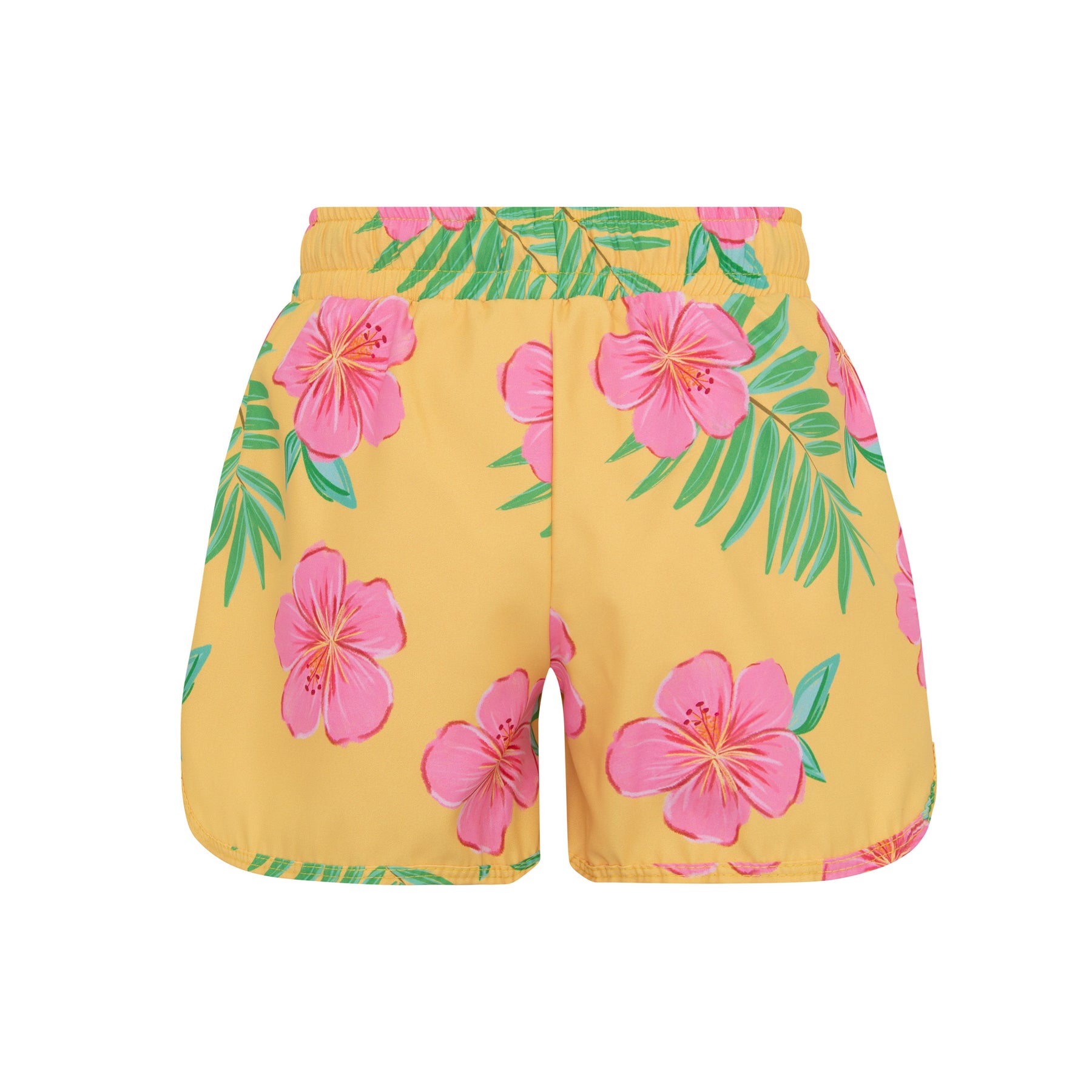Girl Swimshorts Hibiscus Amarillo