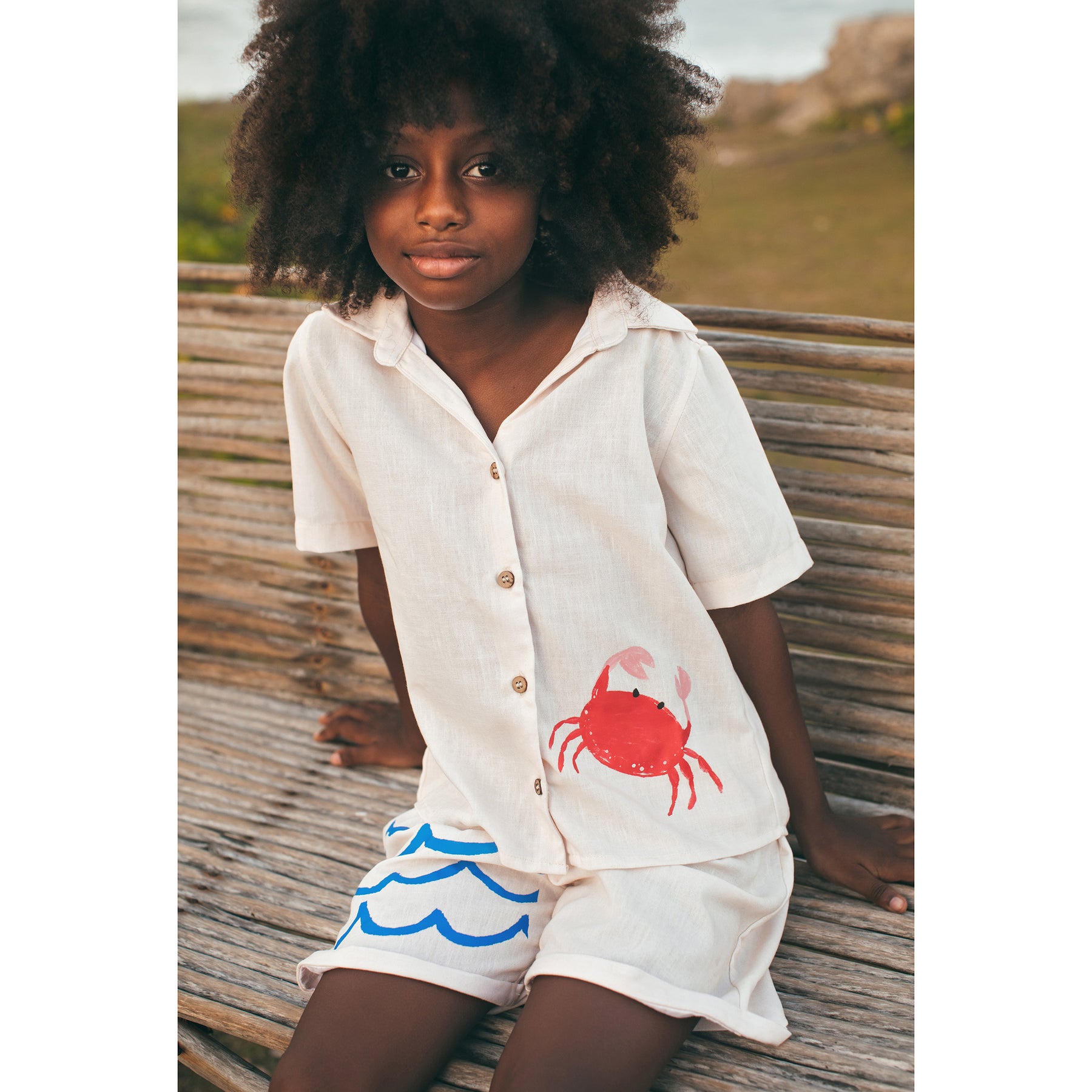 Girl Guayabera Cayo Cangrejo
