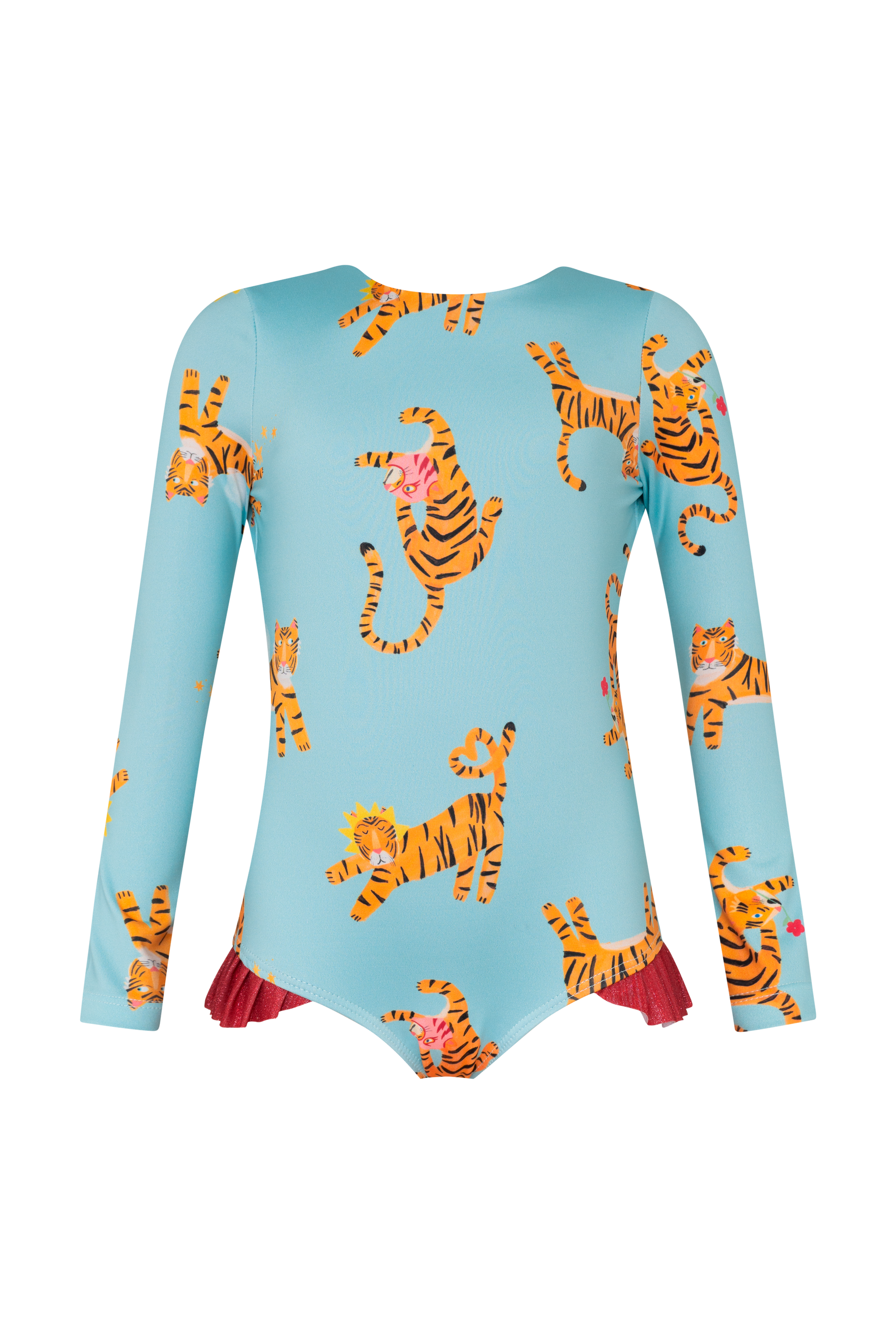 Knot Longsleeve Baby Tigres Parade Azul Claro
