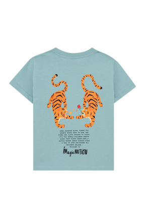 Camiseta Tigre Mágico Azul