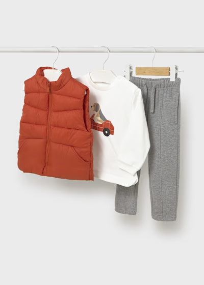 Conjunto Con Chaleco Dogs And Cars