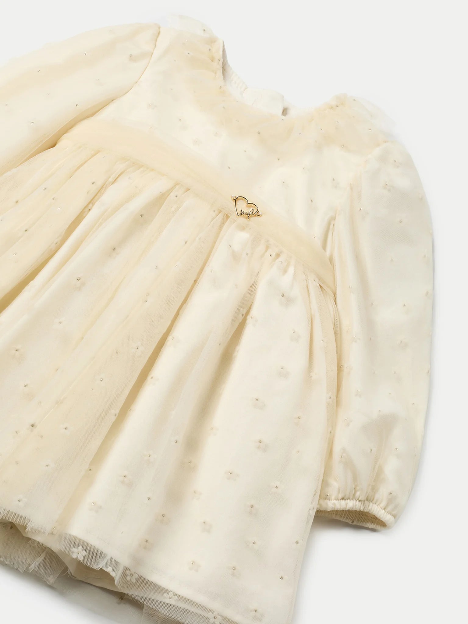 Vestido Tul Crudo Ceremonia - Minibhu