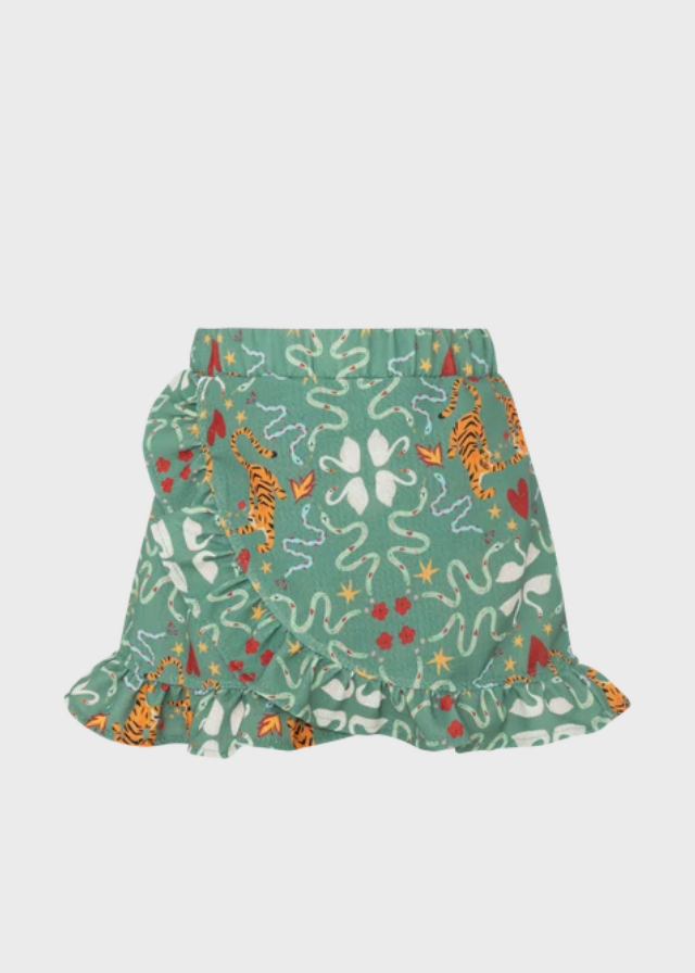 Jully Skirt Tigres In Love Verde