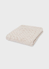 Manta Pelo Rosetones Beige Bunnies