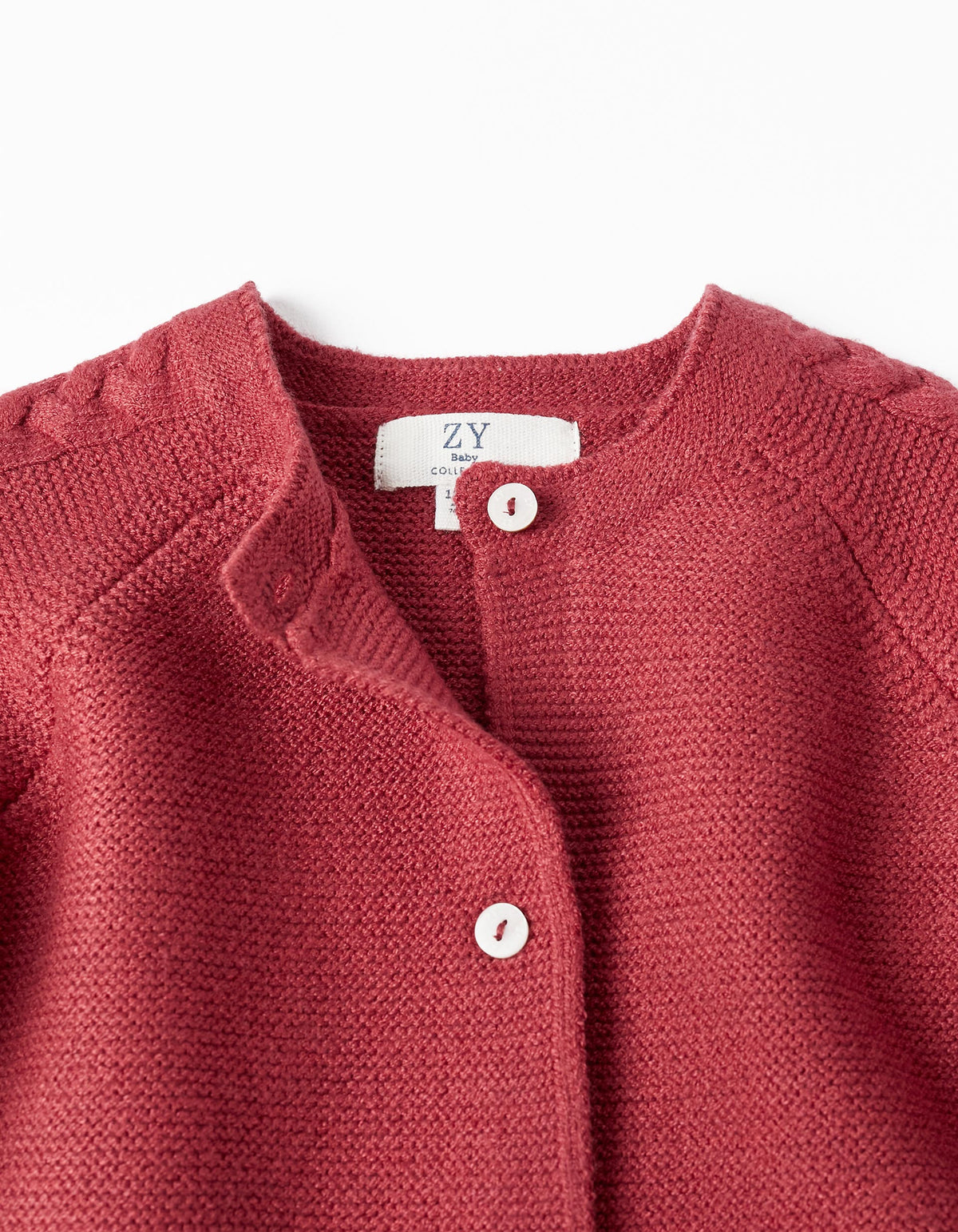 Cardigan Dark Red Poinsetia Zippy