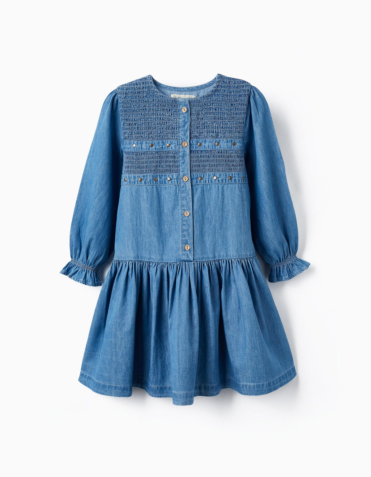 Vestido Manga Larga Denim Ice