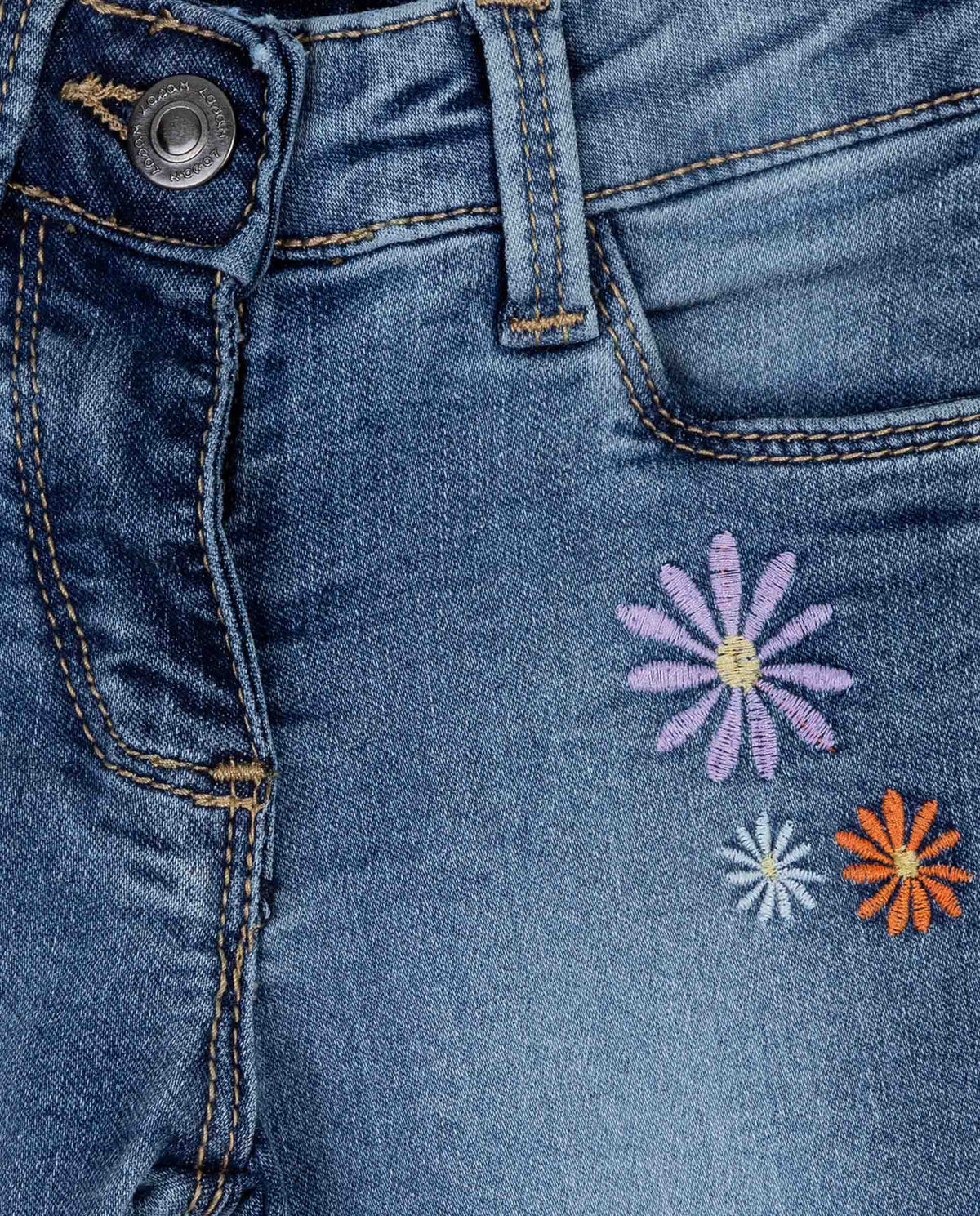Jeans Flower Power Arcoiris