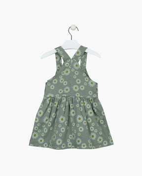 Vestido Overol Daisy Green Flowers Losan