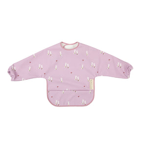 Babero BLW Con Mangas Rosado