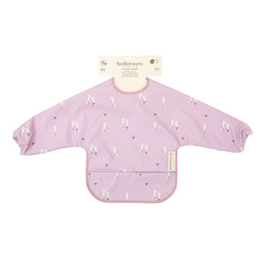 Babero BLW Con Mangas Rosado