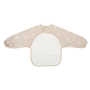 Babero BLW Con Mangas Gris - Beige