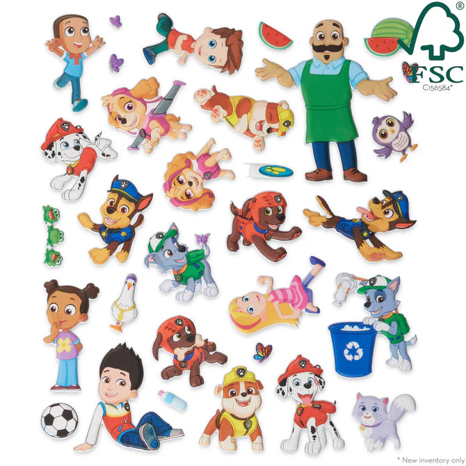 Set Pegatinas Esponjosas Paw Patrol - Minibhu