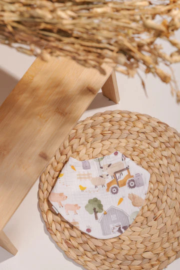 Baberos Muselina Estampados x Unidad