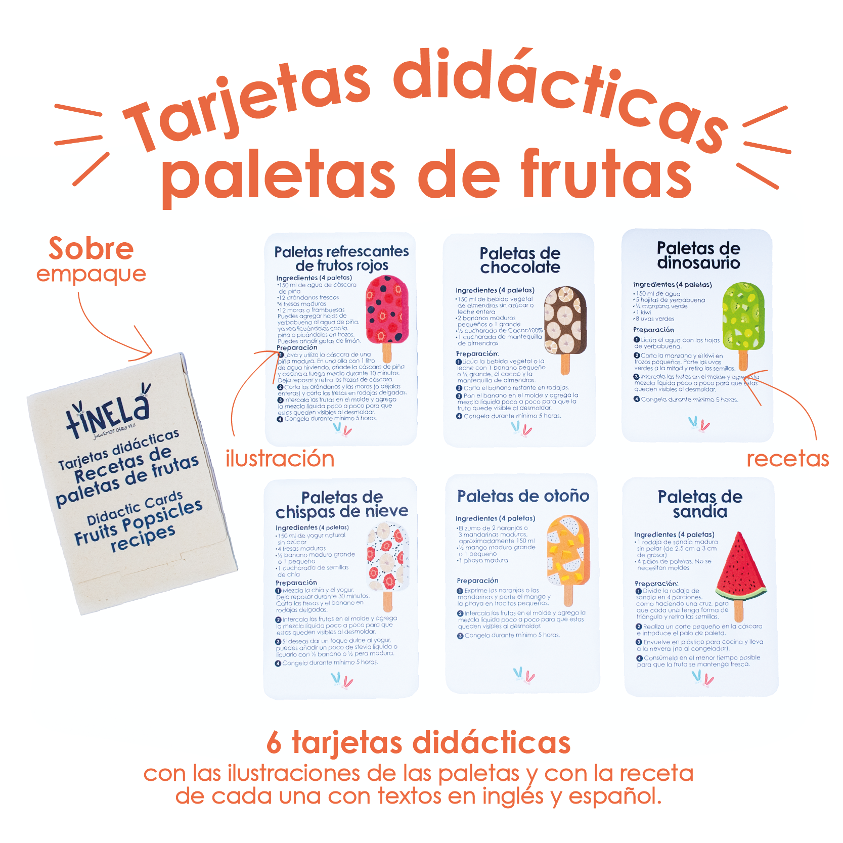 Mini Kit Paletas Frutas Tinela