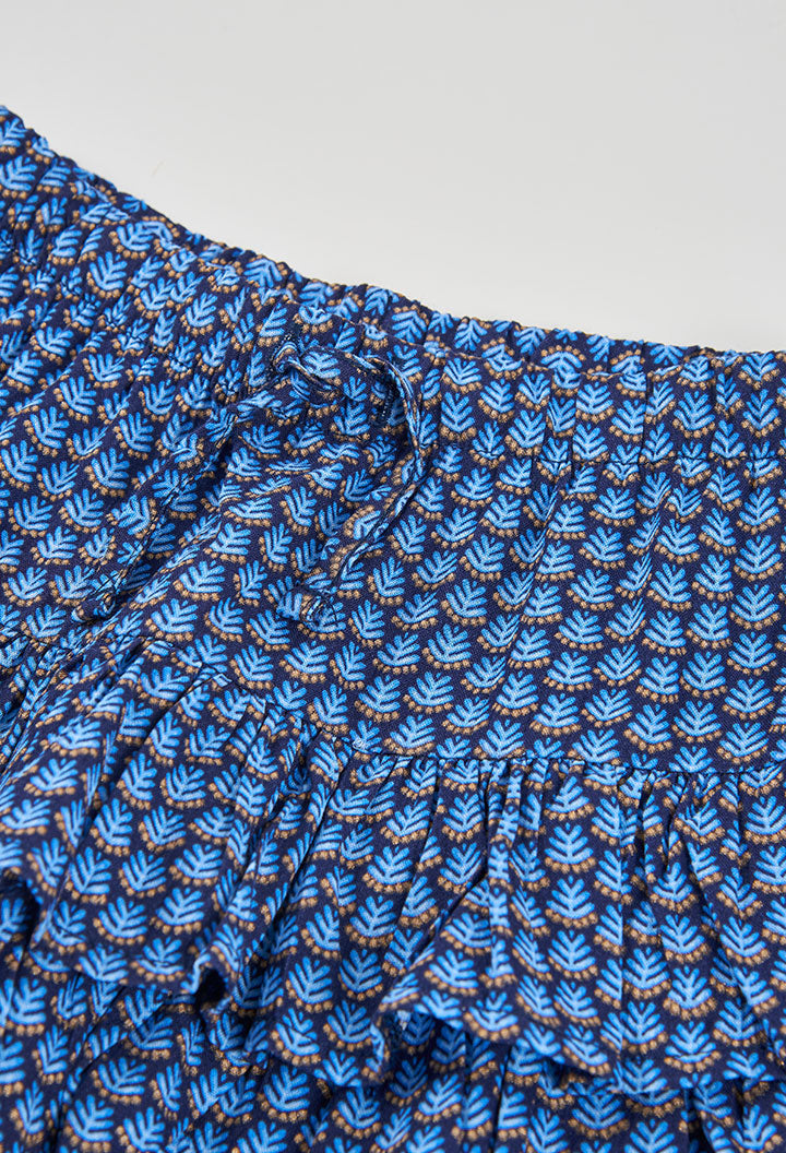 Falda Tejido Estampado Indigo