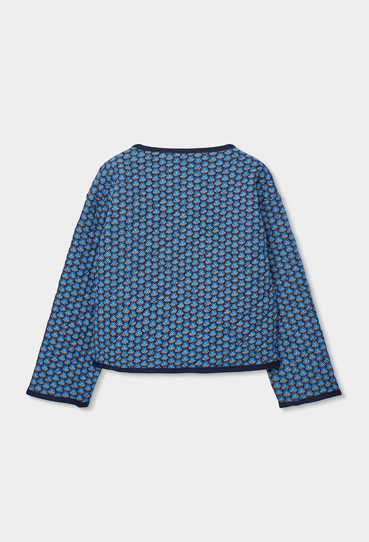 Chaqueta Acolchada Estampada Indigo - Minibhu