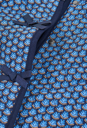 Chaqueta Acolchada Estampada Indigo - Minibhu