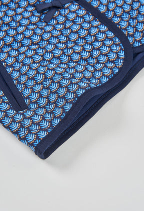 Chaqueta Acolchada Estampada Indigo - Minibhu