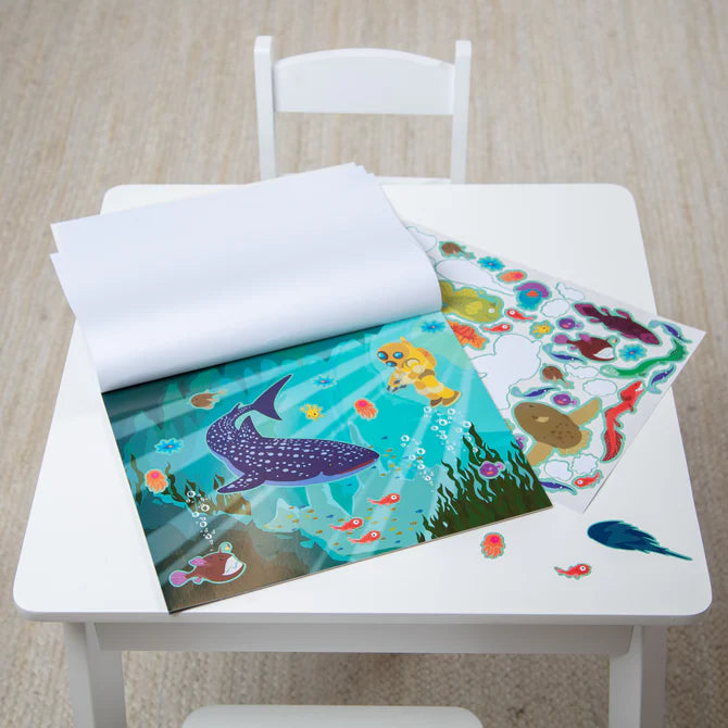 Block Stickers Reutilizables Bajo El Mar