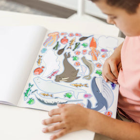 Block Stickers Reutilizables Bajo El Mar