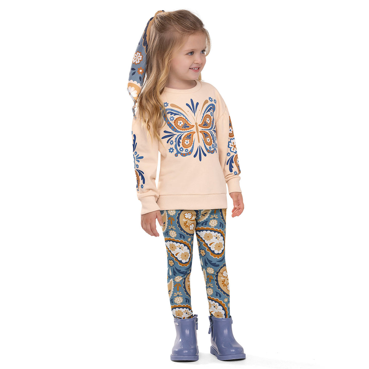 Conjunto Niña Paisley