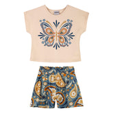 Conjunto Beige Paisley