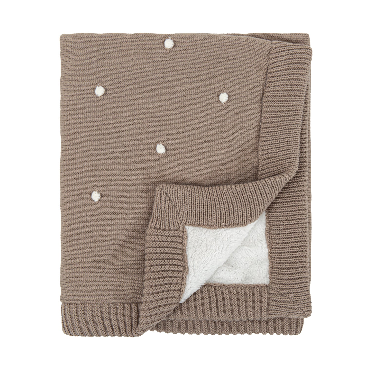 Manta Dots Tejida Beige Bimbi Dreams