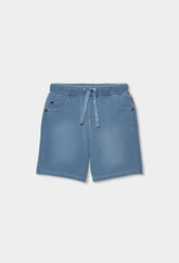 Bermuda Felpa Denim Sharkie - Minibhu