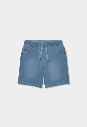 Bermuda Felpa Denim Sharkie - Minibhu