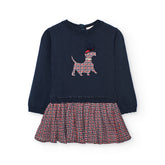 Vestido Tejido Combinado Santa´s Cookies