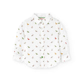 Camisa Popelin Estampada  Mr Dino & Mr Salchi