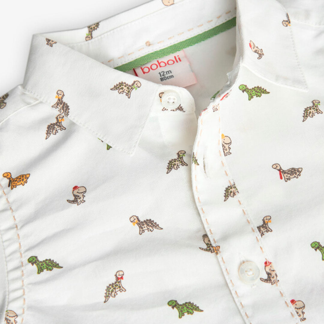 Camisa Popelin Estampada  Mr Dino & Mr Salchi