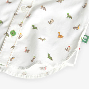Camisa Popelin Estampada  Mr Dino & Mr Salchi