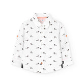 Camisa Popelín Estampada Mr Dino & Mr Salchi