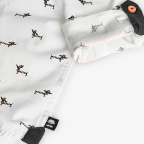 Camisa Popelín Estampada Mr Dino & Mr Salchi