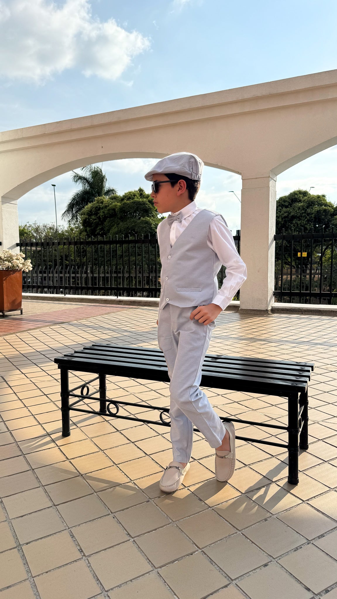 Conjunto Con Chaleco Baby Blue