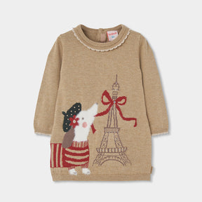 Vestido Tejido Baby Camel Christmas Time