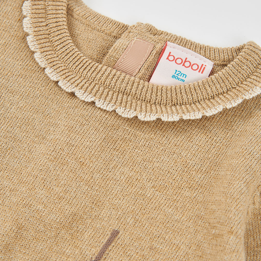 Vestido Tejido Camel Christmas Time