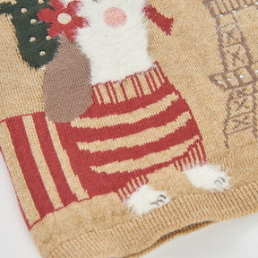 Vestido Tejido Camel Christmas Time