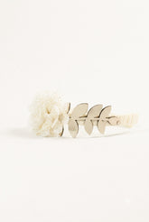 Diadema Flor Hojas