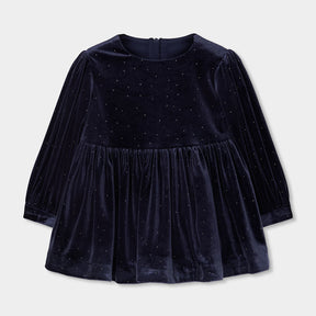 Vestido Terciopelo Marino Christmas Time