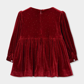 Vestido Terciopelo Borgoña Christmas Time