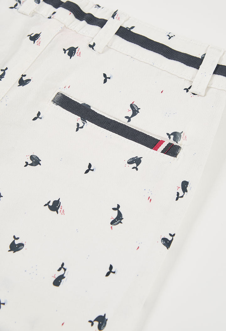 Bermuda Gabardina Baby Capri - Minibhu