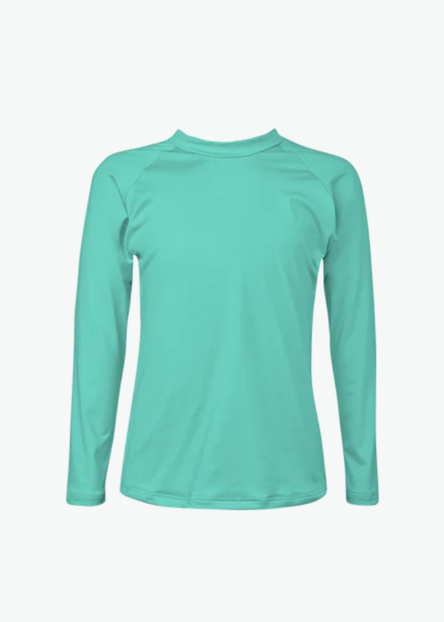 Solid Rashguard Mini Verde Marino SPF+50