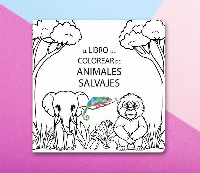 Libro Para Colorear Animales Salvajes