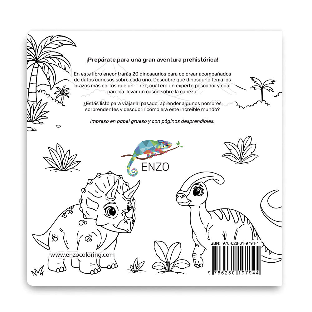 Libro Para Colorear Dinosaurios